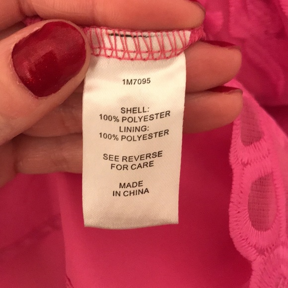 Allen B. By Allen Schwartz Bright Pink Lace Dress, Size XS - Picture 5 of 6